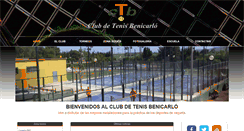 Desktop Screenshot of clubtenisbenicarlo.com