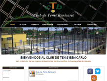 Tablet Screenshot of clubtenisbenicarlo.com